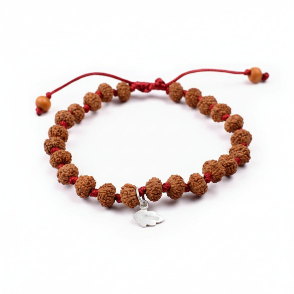7 Mukhi Mahalaxmi Bracelet From Java In Silk Thread-7 mm