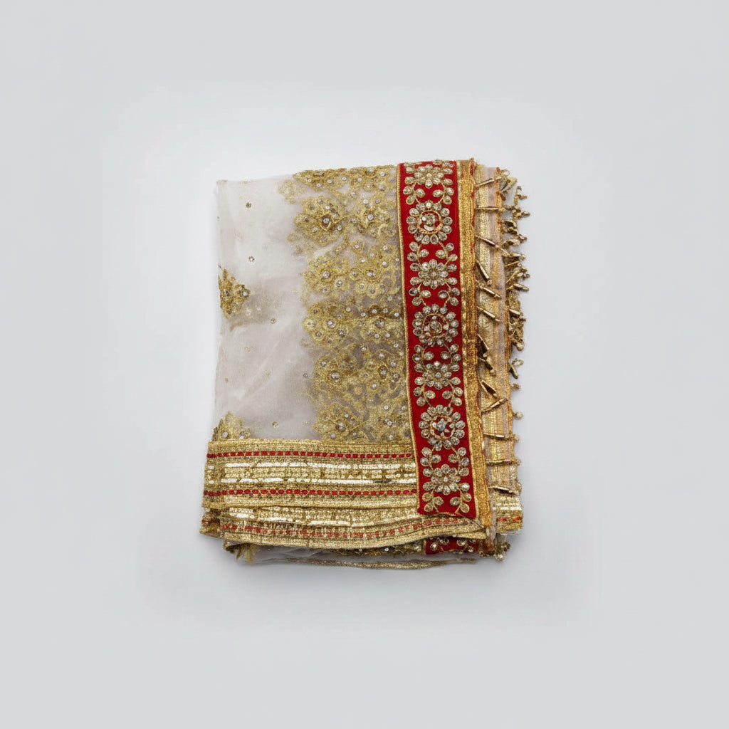 Netted Chunri (Design XIV)-Gold