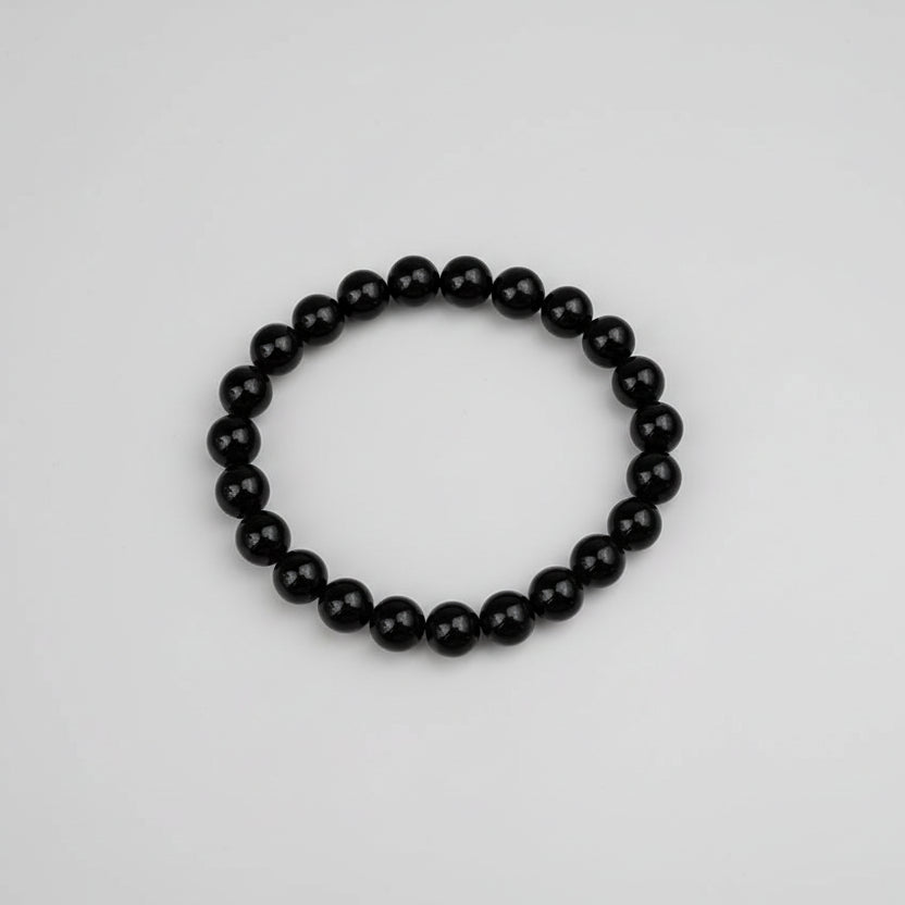 Black Tourmaline Bracelet (Design I)-6 mm