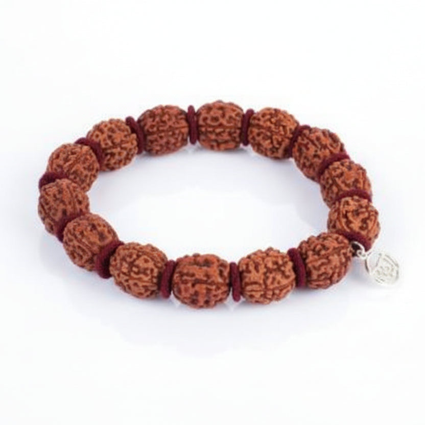 Large 4 Mukhi Brahma Bracelet-Silver Chakri