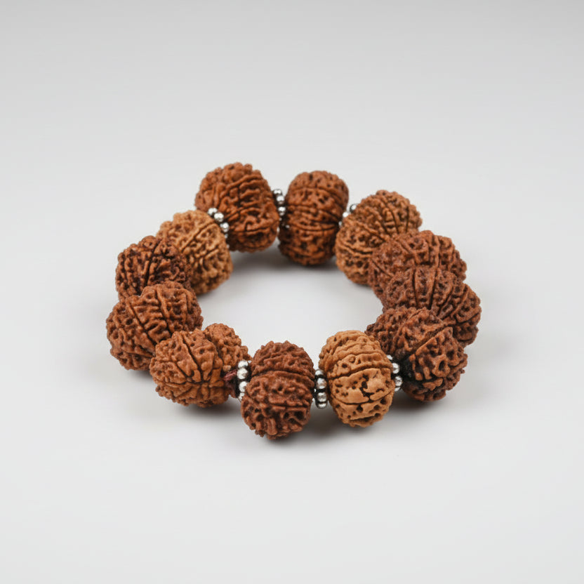 12 Mukhi Surya Bracelet-Regular-Woolen Spacers