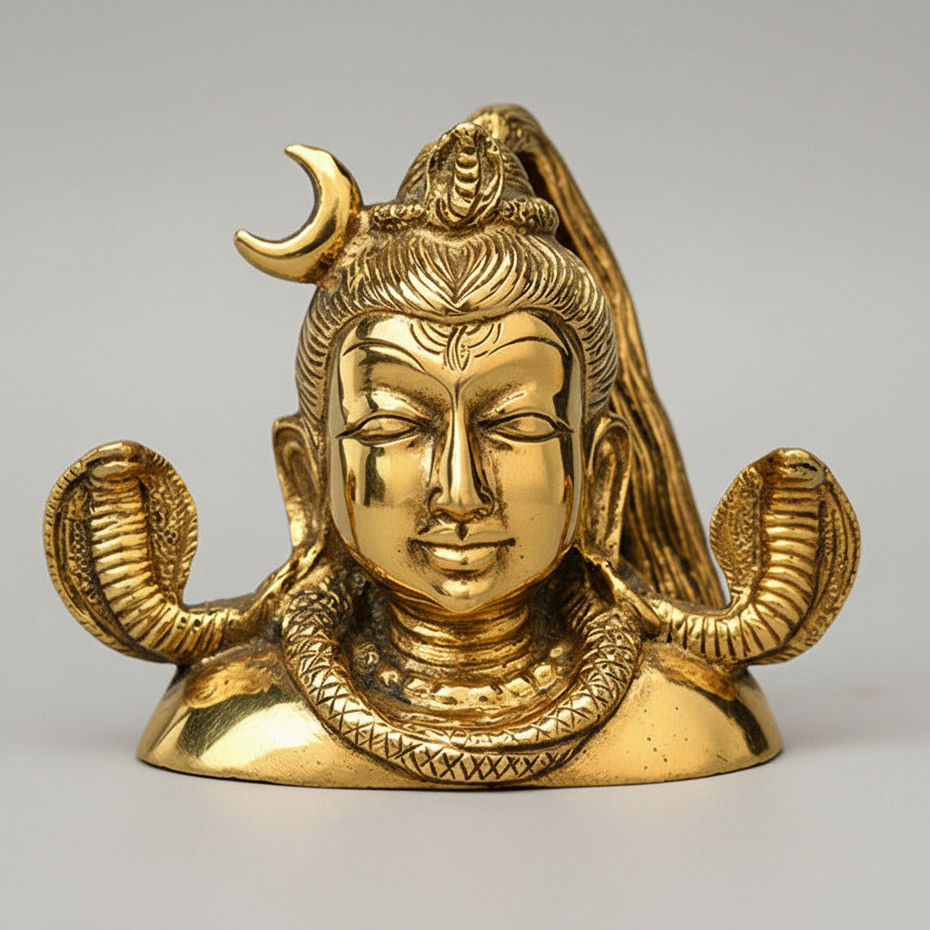 Chandramouli Shiva Brass Statue