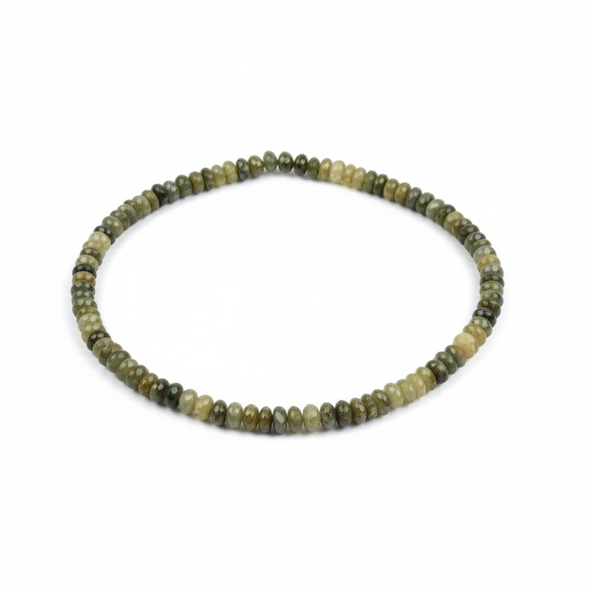 Cat's Eye Faceted Button Shape Mala-10 mm