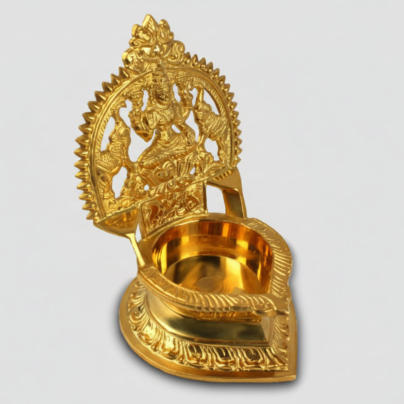 Aishwarya Laxmi Diya In Brass-Design I