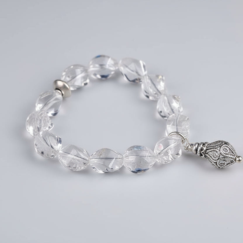 Twisted Sphatik Bracelet in Elastic-Design I