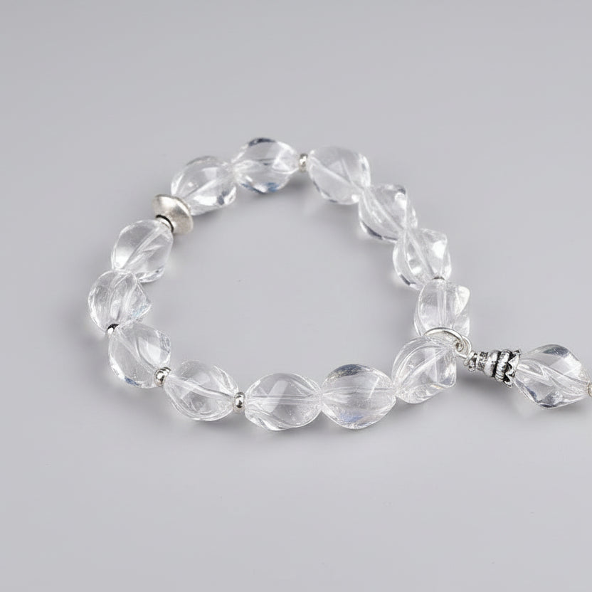 Twisted Sphatik Bracelet in Elastic-Design II