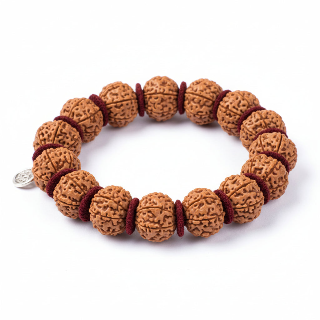 Collector 7 Mukhi Bracelet-Silver Caps