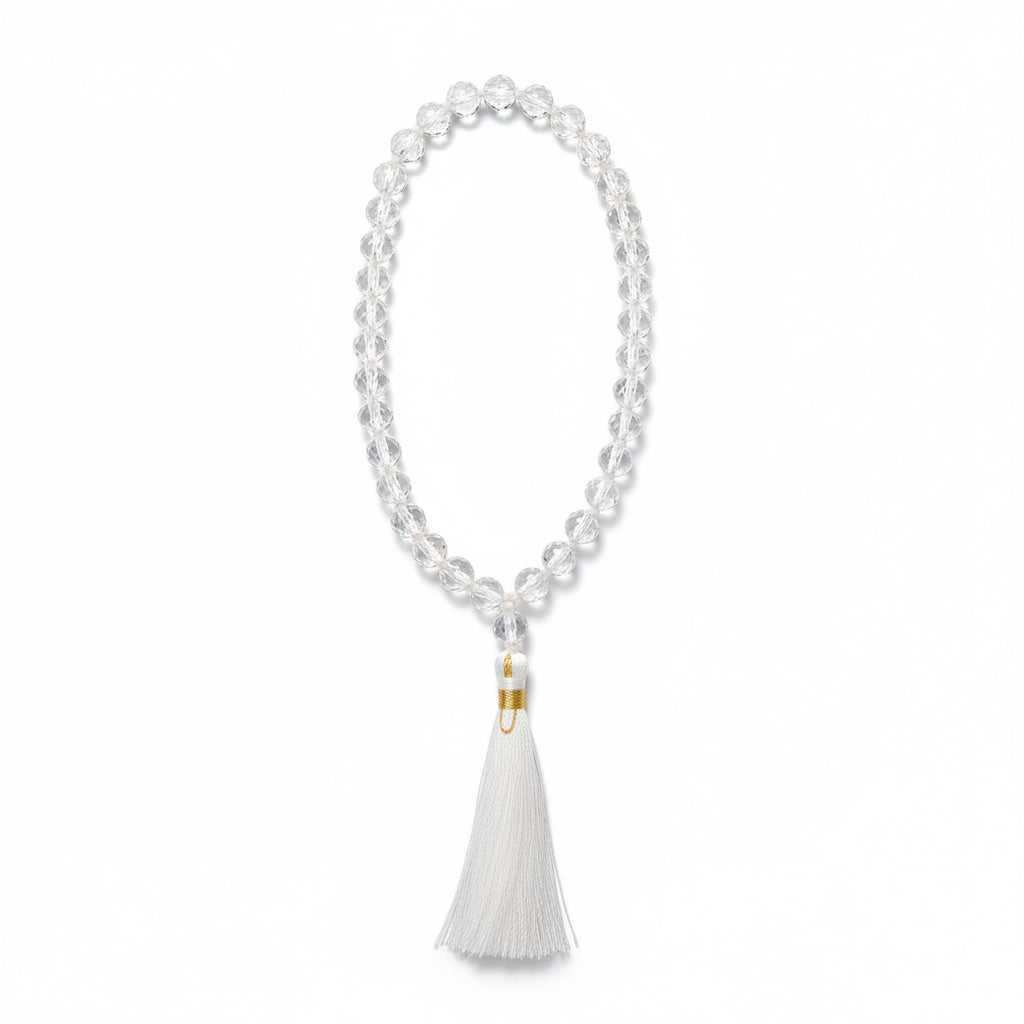 Sphatik Crystal Faceted Sumerni Mala-8 mm