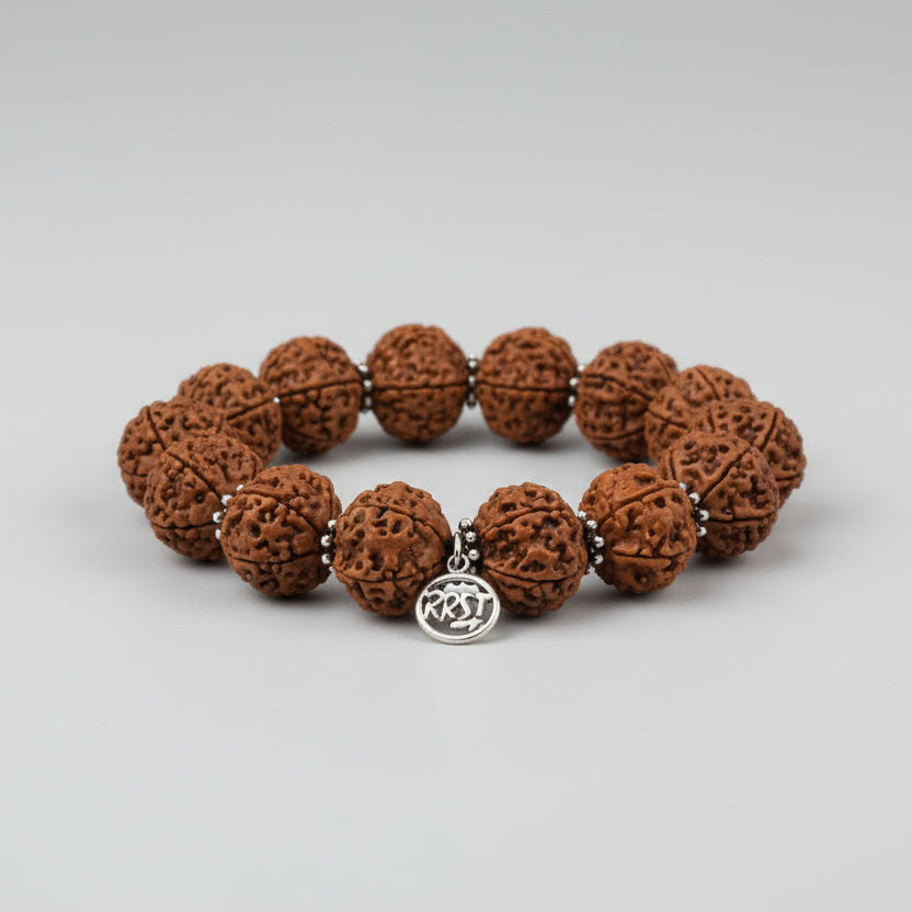 5 Mukhi Nepal Rudraksha Beads Bracelet - V