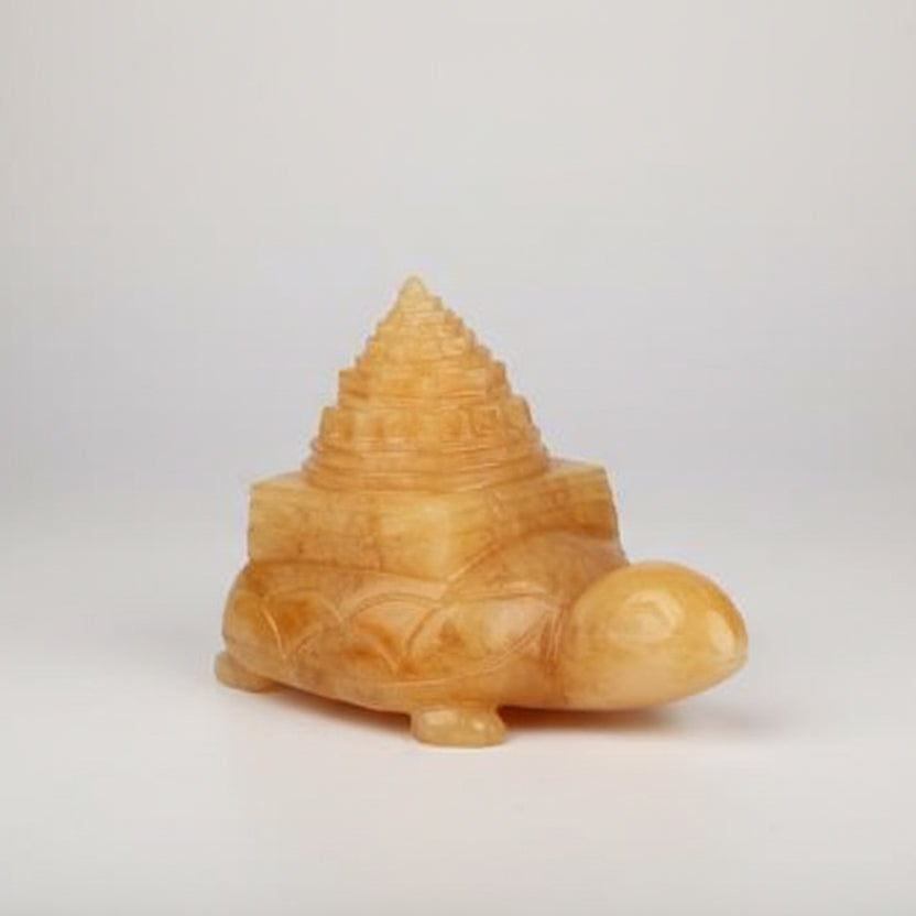 Kurma Shree Yantra in Yellow Jade 242 gms