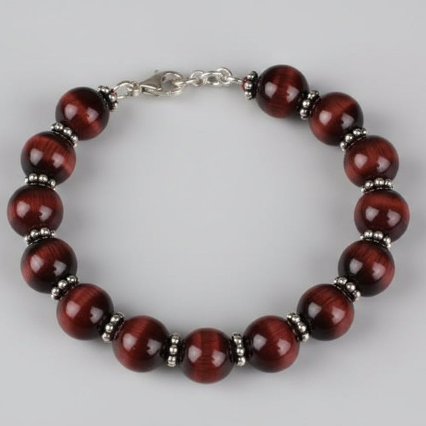 Red Tiger Eye Bracelet (12 mm)