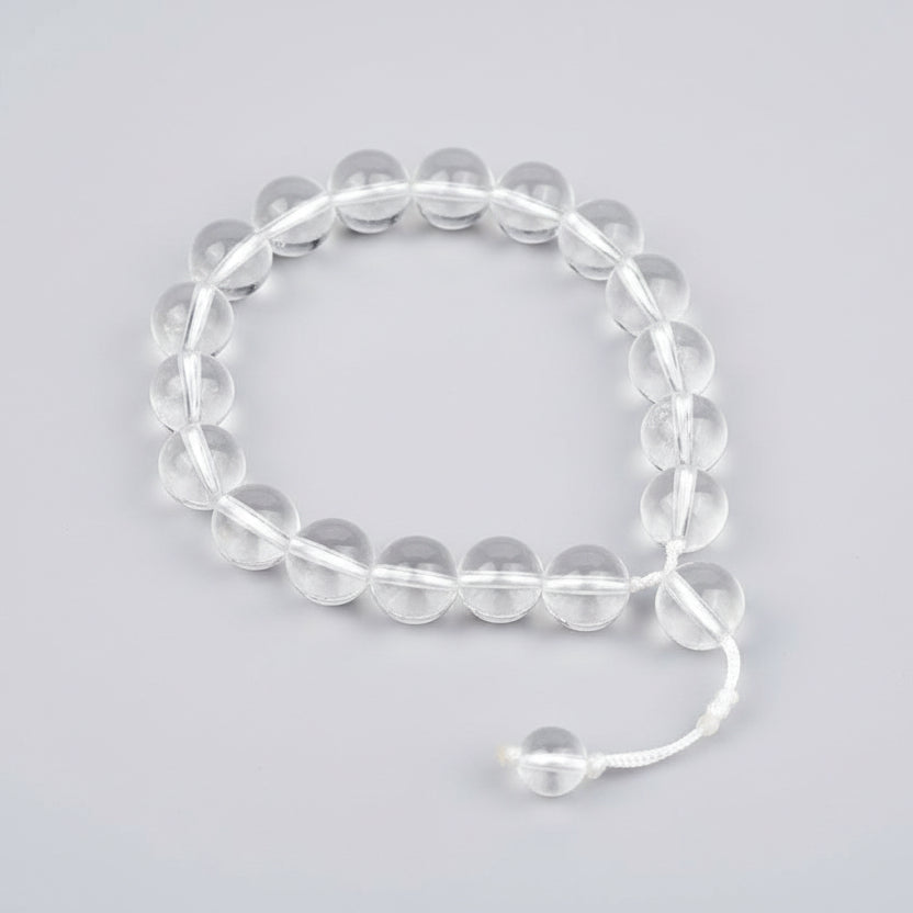 Round Sphatik Bracelet with Adjustable Thread-8 mm