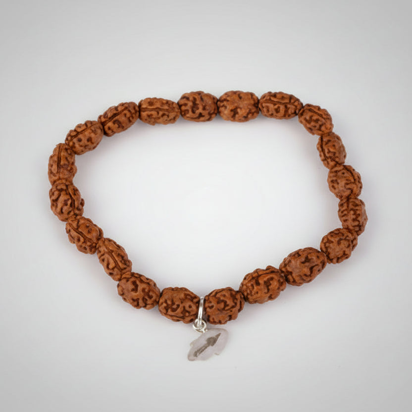 2 Mukhi Moon Java Bracelet (I)-12 mm