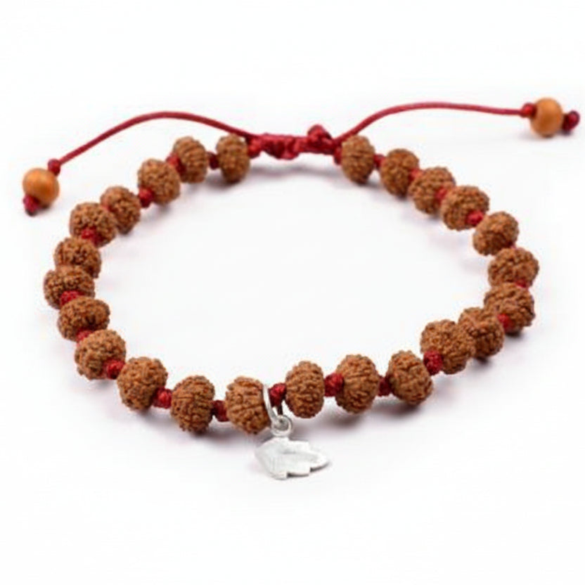 8 Mukhi Ganesha Bracelet From Java In Silk Thread-10 mm