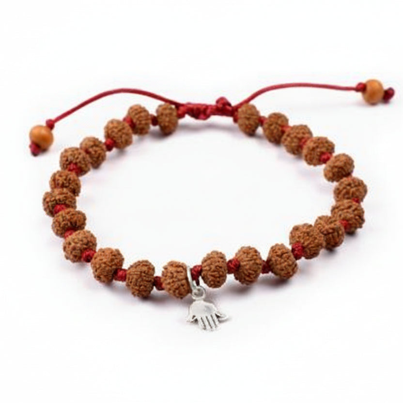 8 Mukhi Ganesha Bracelet From Java In Silk Thread-8 mm