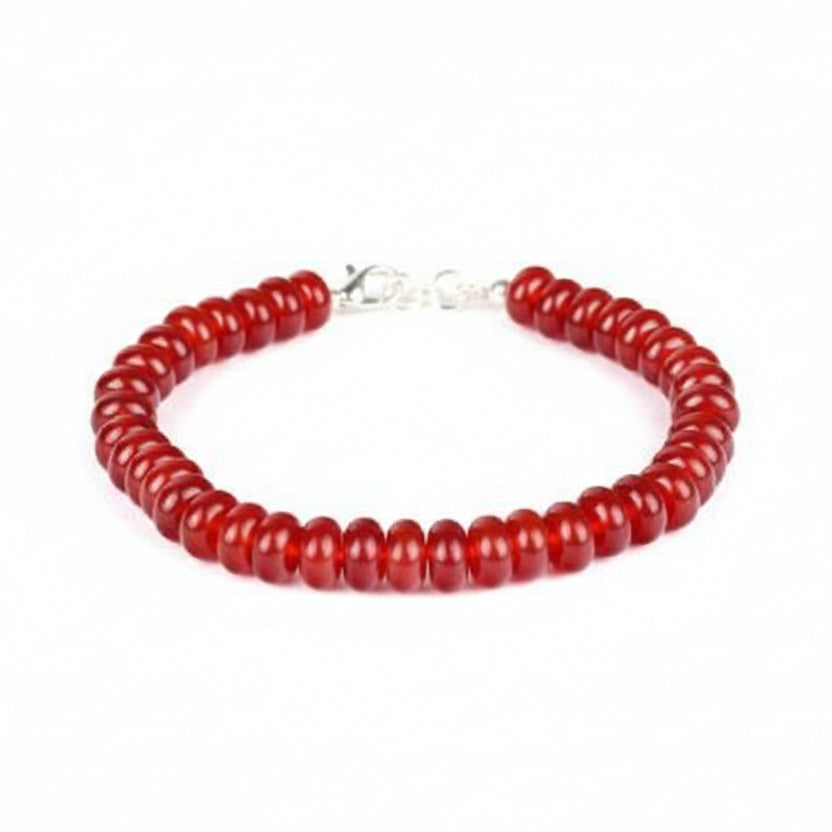 Carnelian Bracelet (Elliptical Beads)