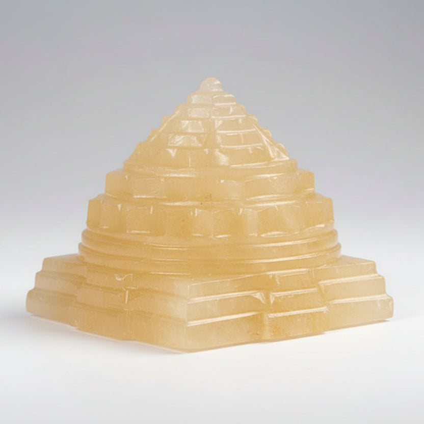 Yellow Jade Shree Yantra 140 to 150 gms