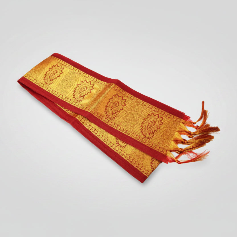 Angavastram Leaf design-Maroon