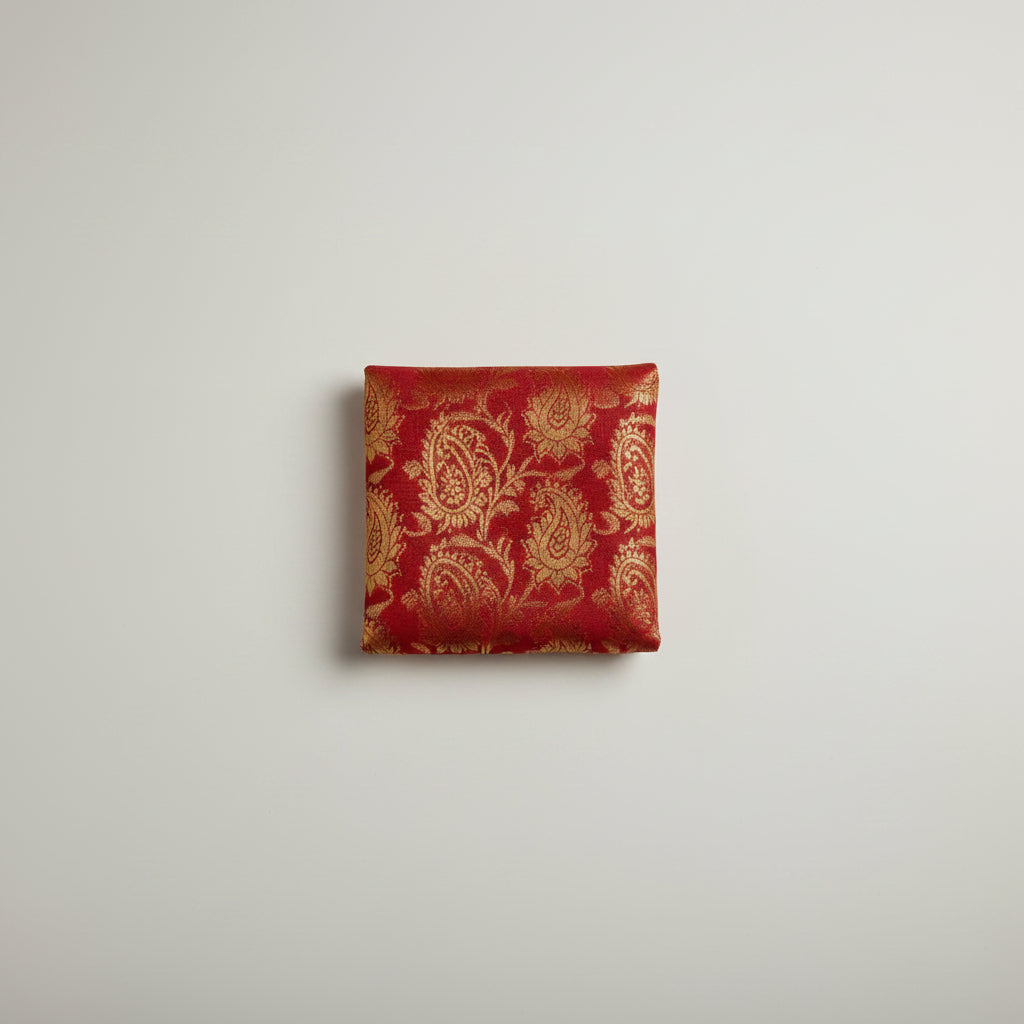 Angavastram Leaf design-Red