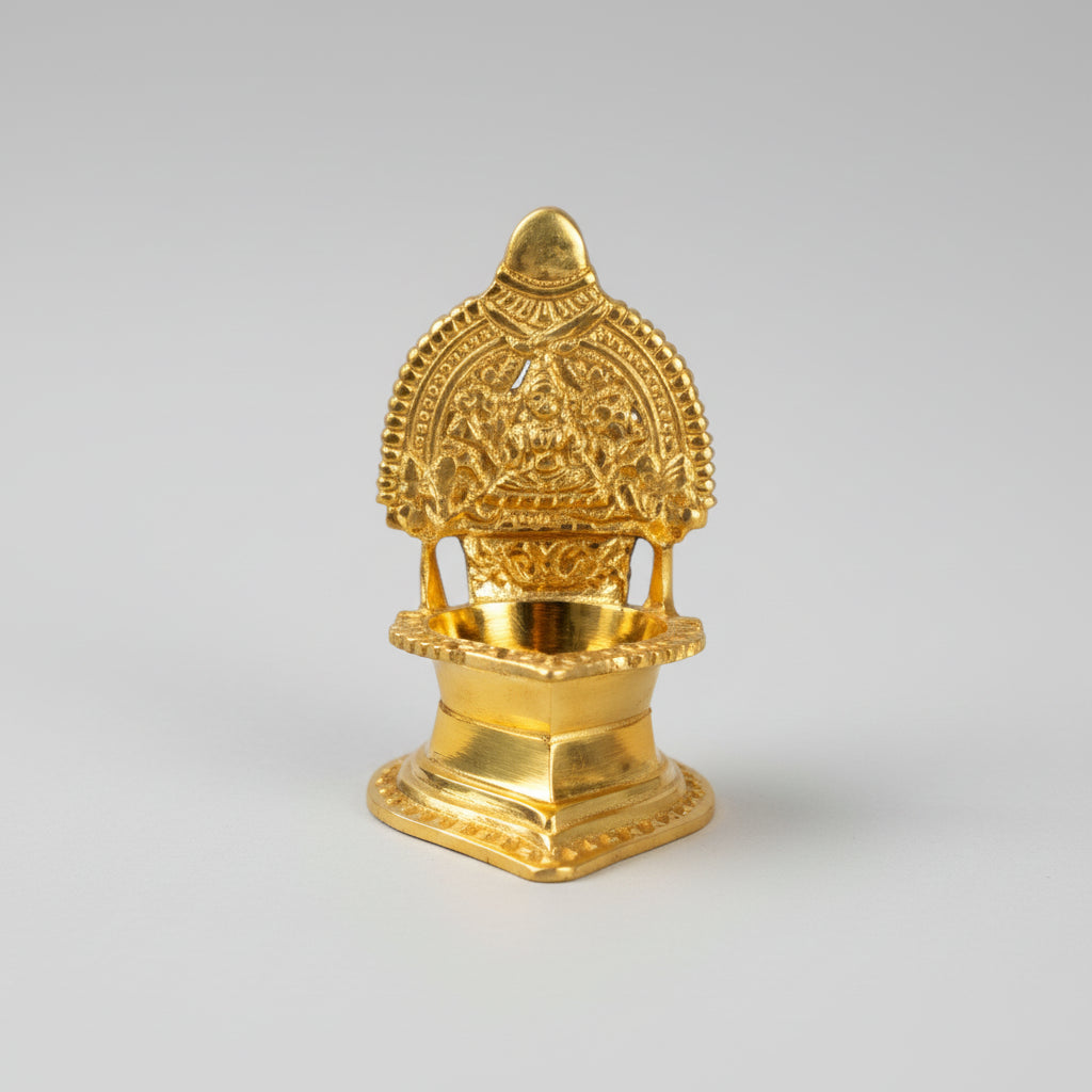 Dhanlaxmi Diya In Brass-Set of 2