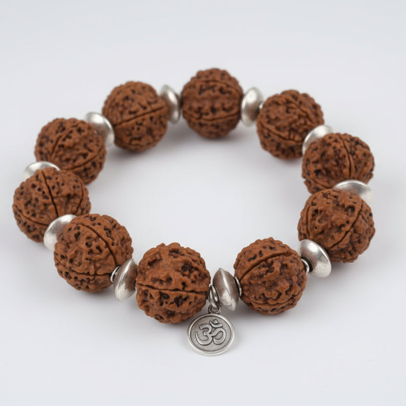 5 Mukhi Nepal Rudraksha Beads Bracelet - IX