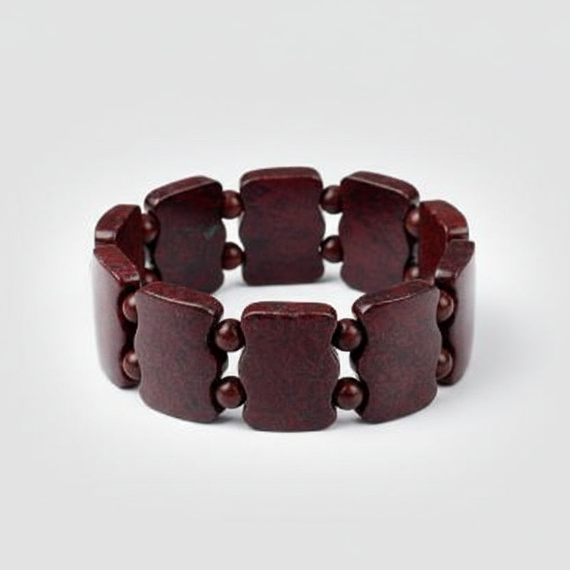 Natural Moss Red Agate Bracelet