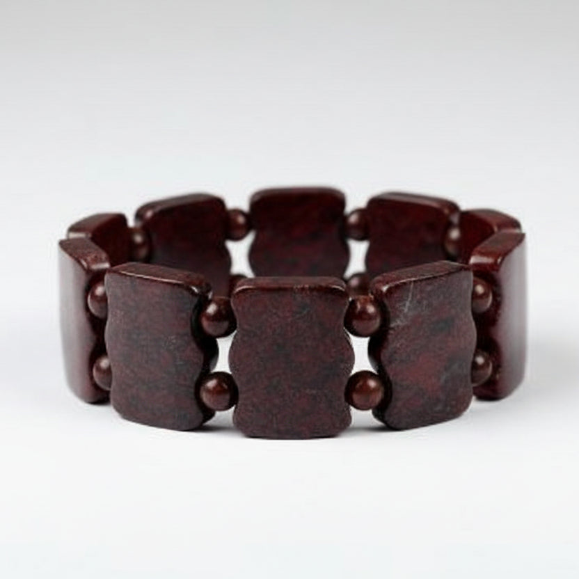 Natural Moss Red Agate Bracelet