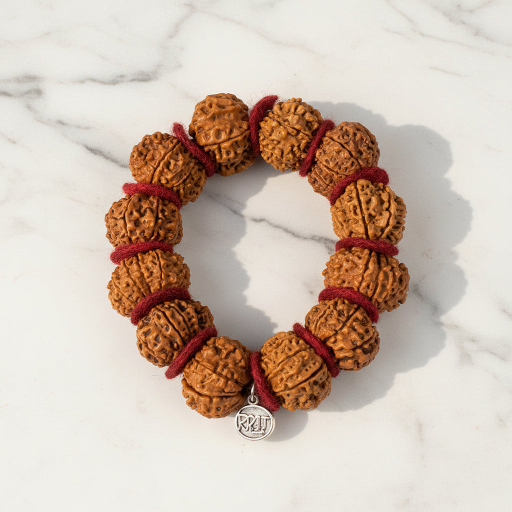 10 Mukhi Krishna Bracelet-Small-Silver Chakri