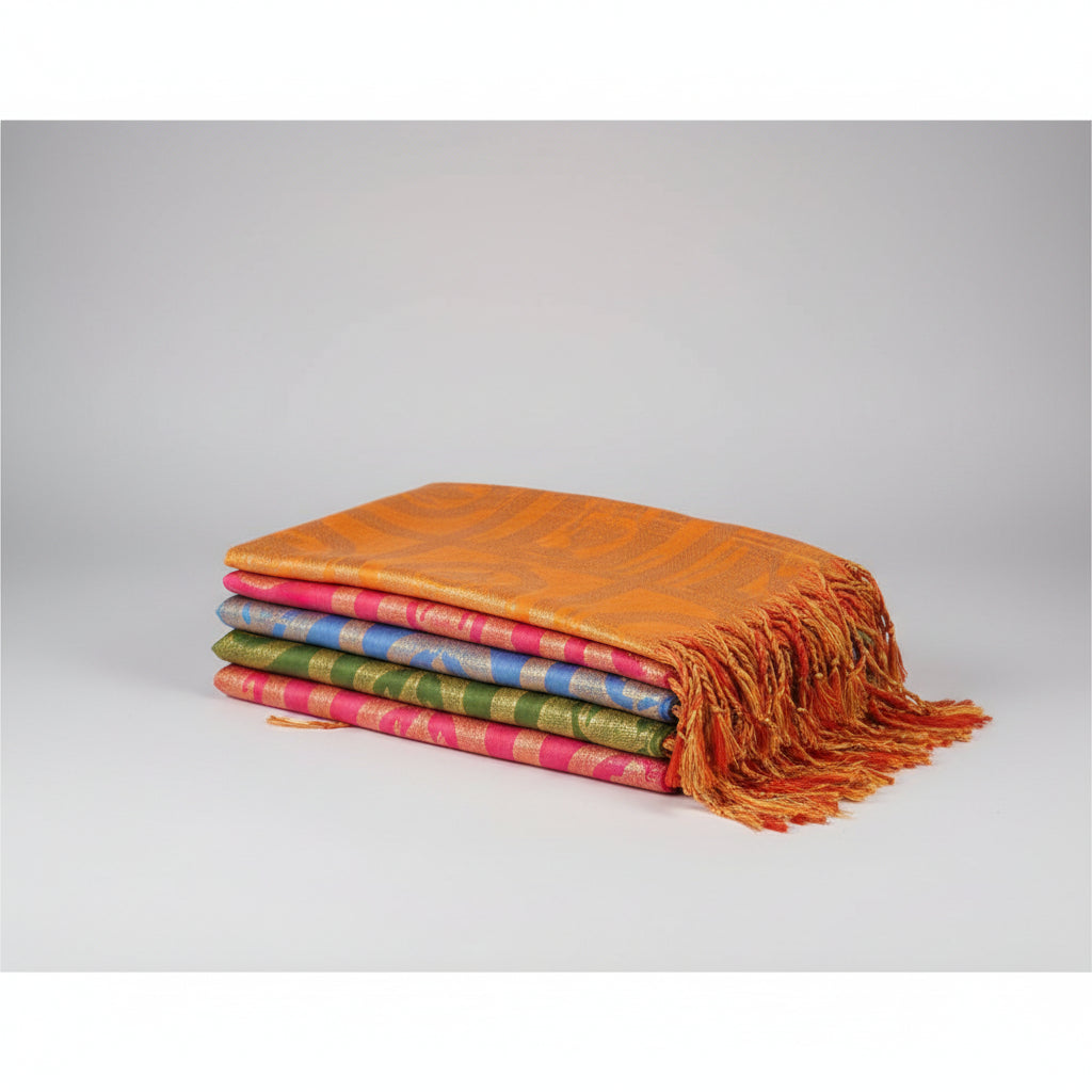 Jai Vasavi Shawl in Art Silk-Purple