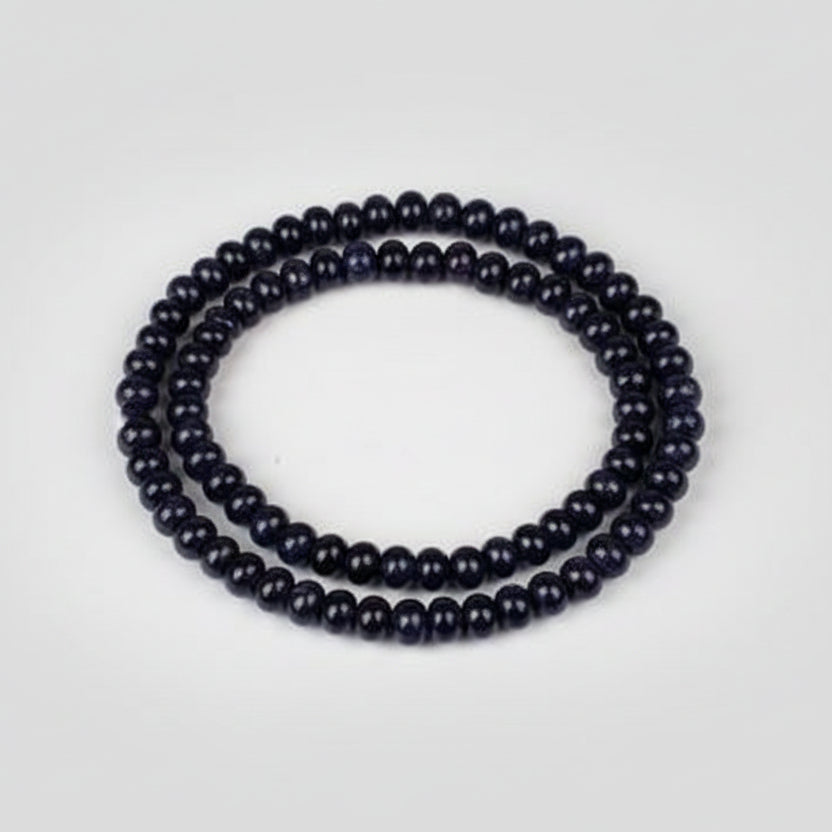 Blue Sapphire Necklace (Button Shaped) I