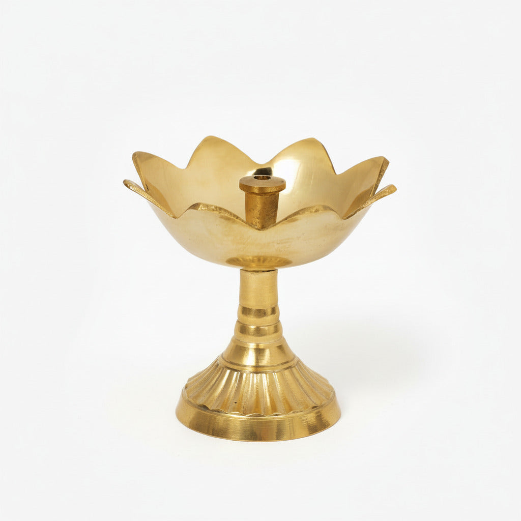 Brass Flower Diya