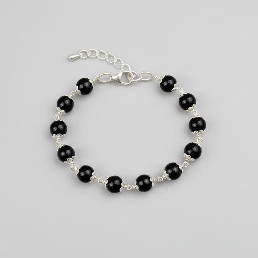 Black Tourmaline Bracelet Design (V)-10 mm