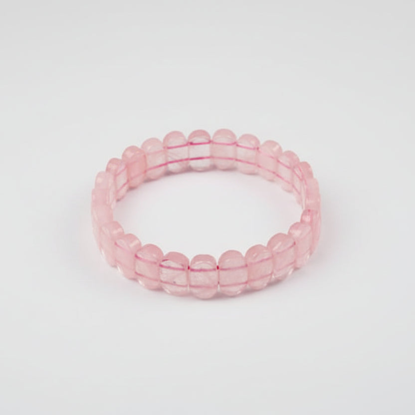 Rose Quartz Faceted Bracelet (IV)