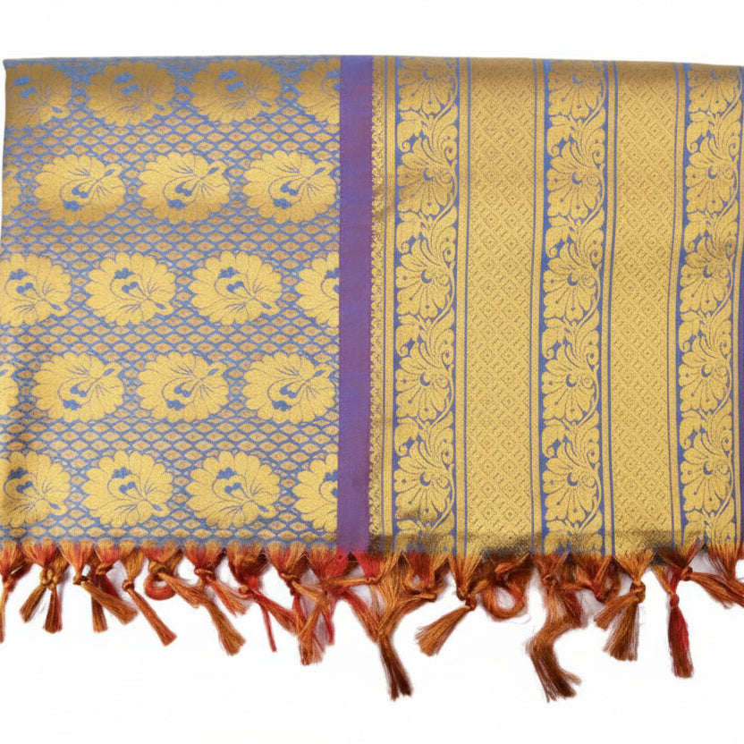 Art Silk Shawl Design I-Red
