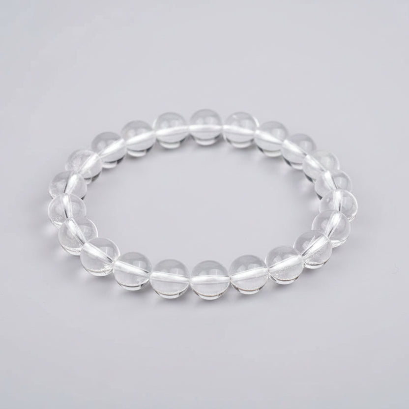 Round Sphatik Bracelet with Adjustable Thread-6 mm