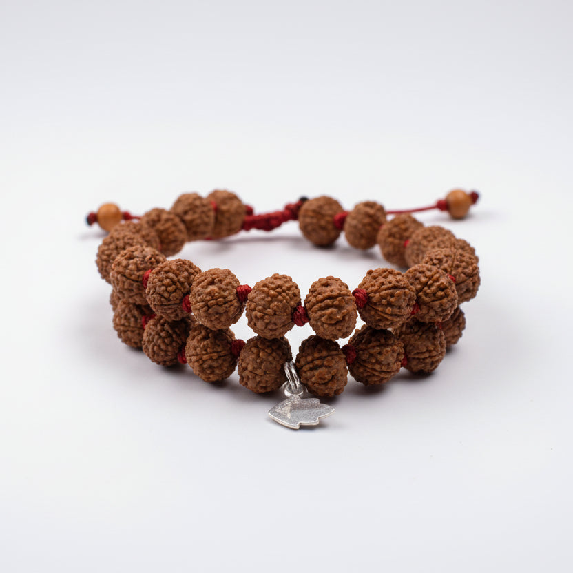 9 Mukhi Durga Shakti Bracelet From Java In Silk Thread-10 mm