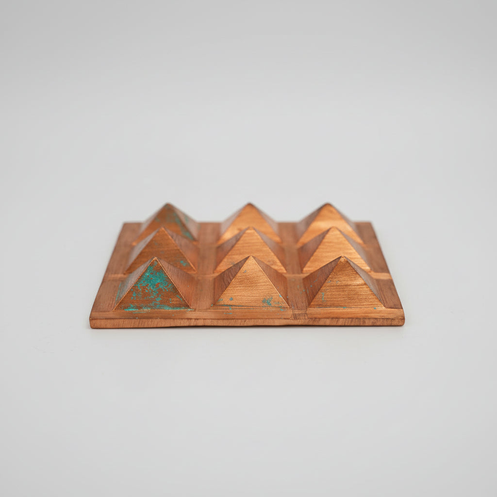 9 Pyramid Copper Plate