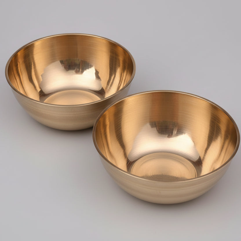 Heavy Brass Puja Katori (Set Of 2)-Big