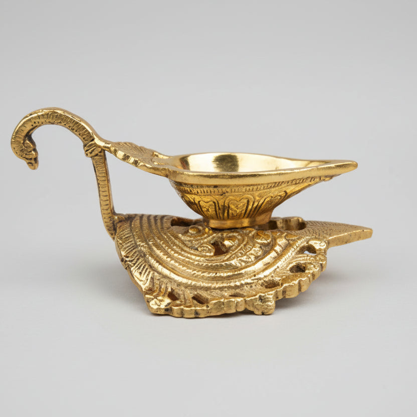Designer Brass Aarti Diya-One Piece