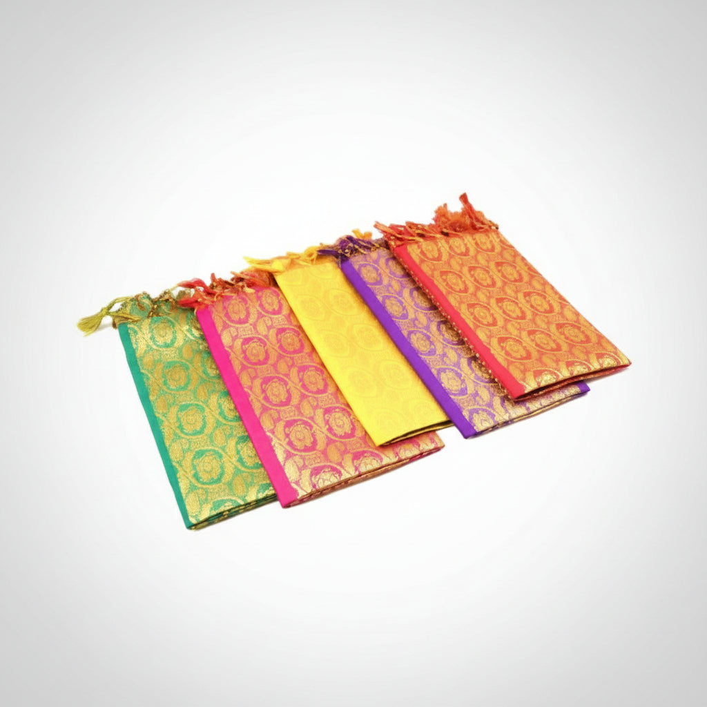 Art Silk Shawl Design VIII-Maroon