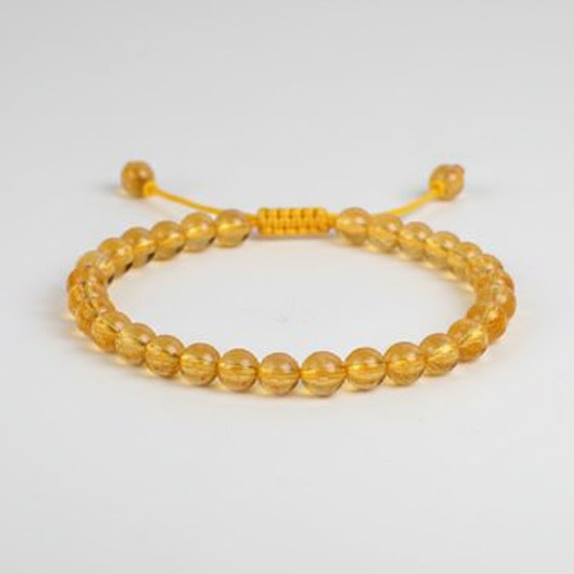 Citrine Bracelet (7 mm)-Elastic