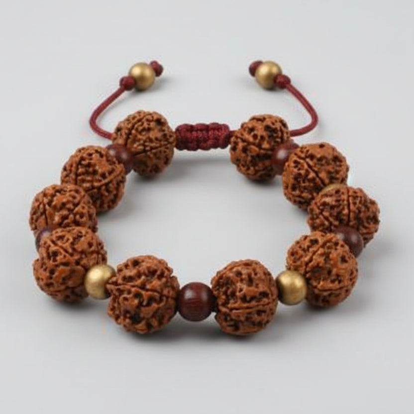 5 Mukhi Nepal Rudraksha Beads Bracelet - VIII