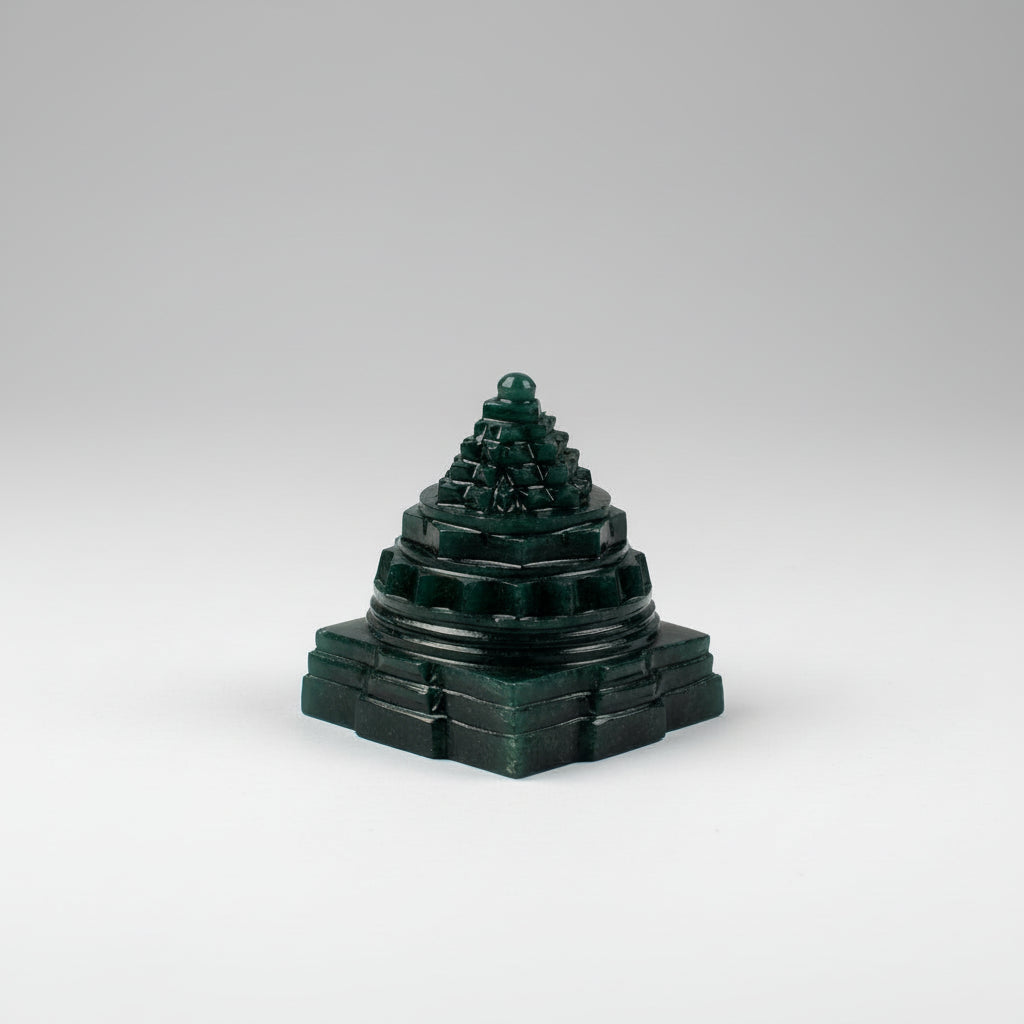 Shree Yantra in Columbian Green Jade 157 gms