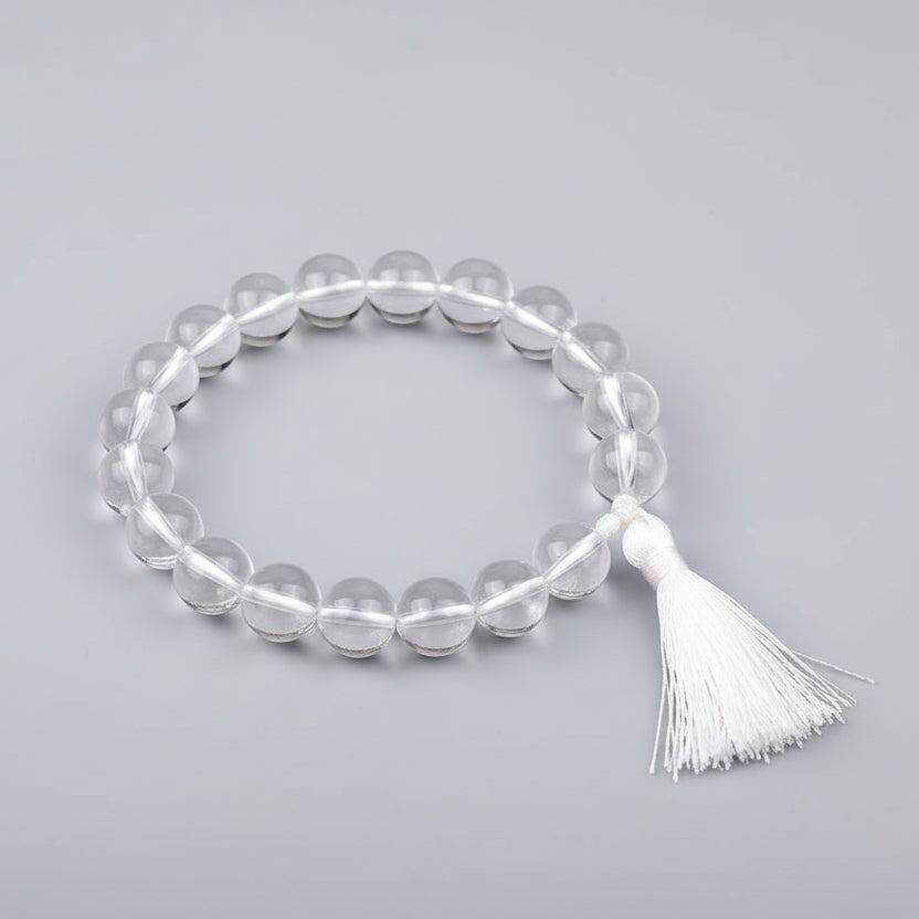 Round Sphatik Bracelet with Adjustable Thread-6 mm