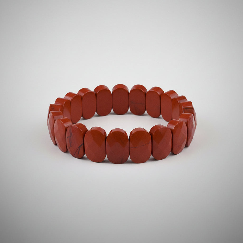 Red Jaspar Faceted Bracelet (II)