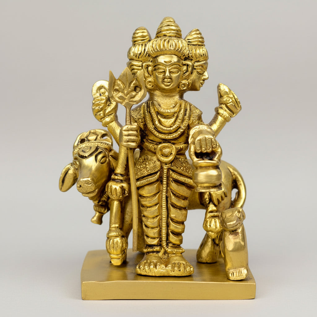 Lord Dattatreya Brass Idol