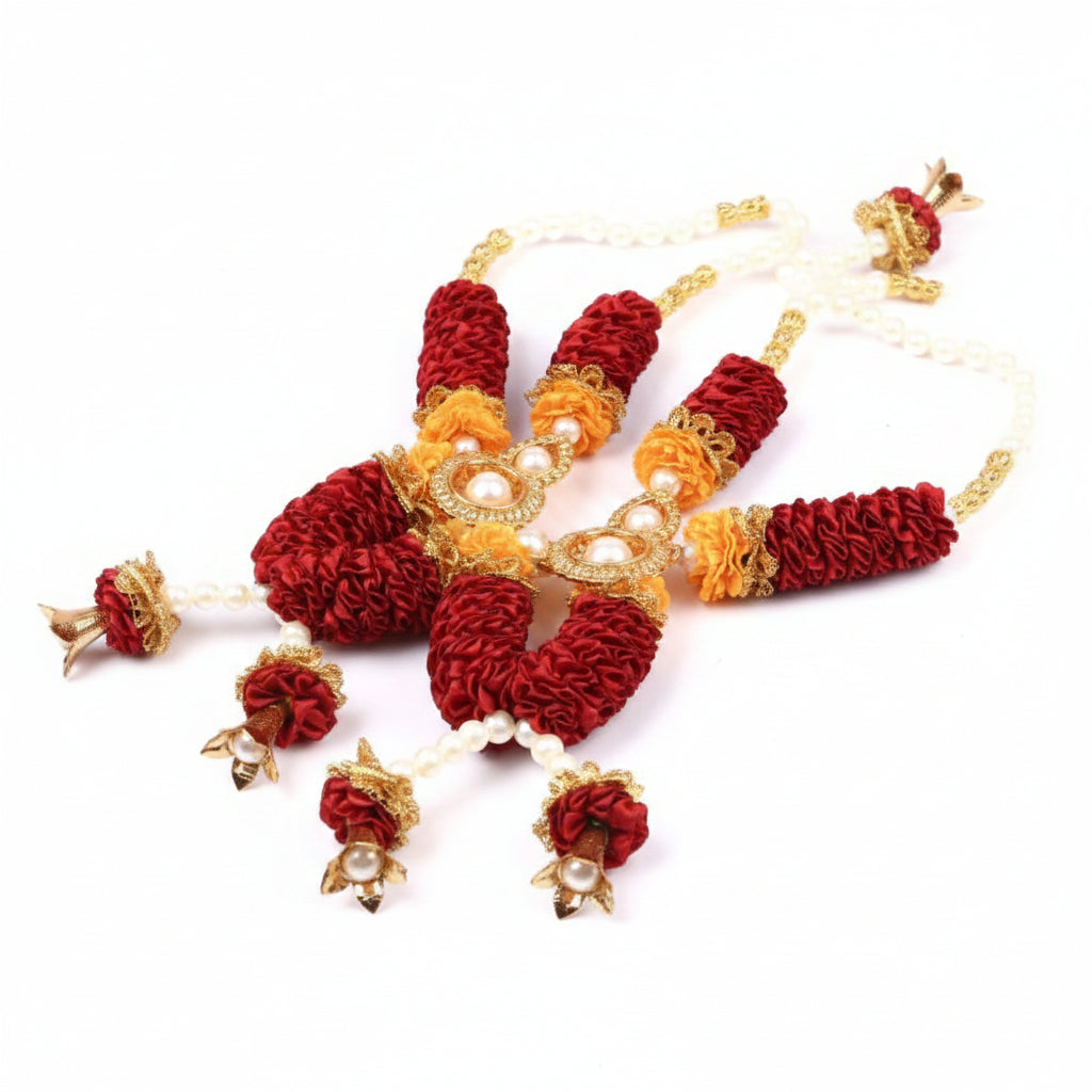 Pearl Deity Garland Design XX-Red