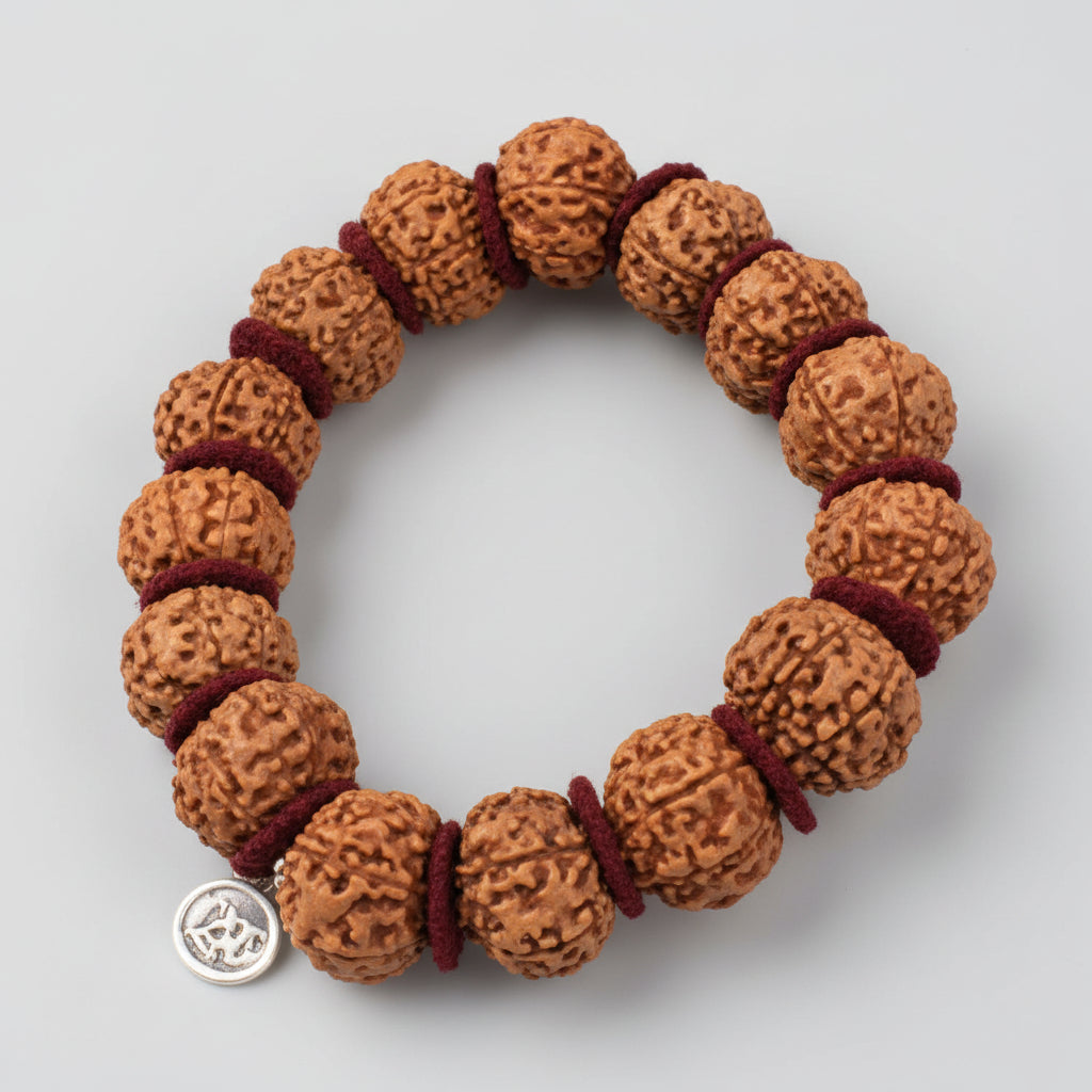 Collector 7 Mukhi Bracelet-Woolen Spacers