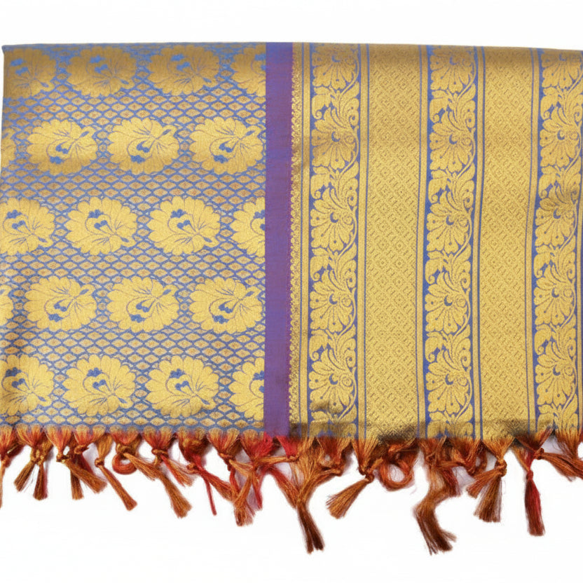 Art Silk Shawl Design I-Maroon