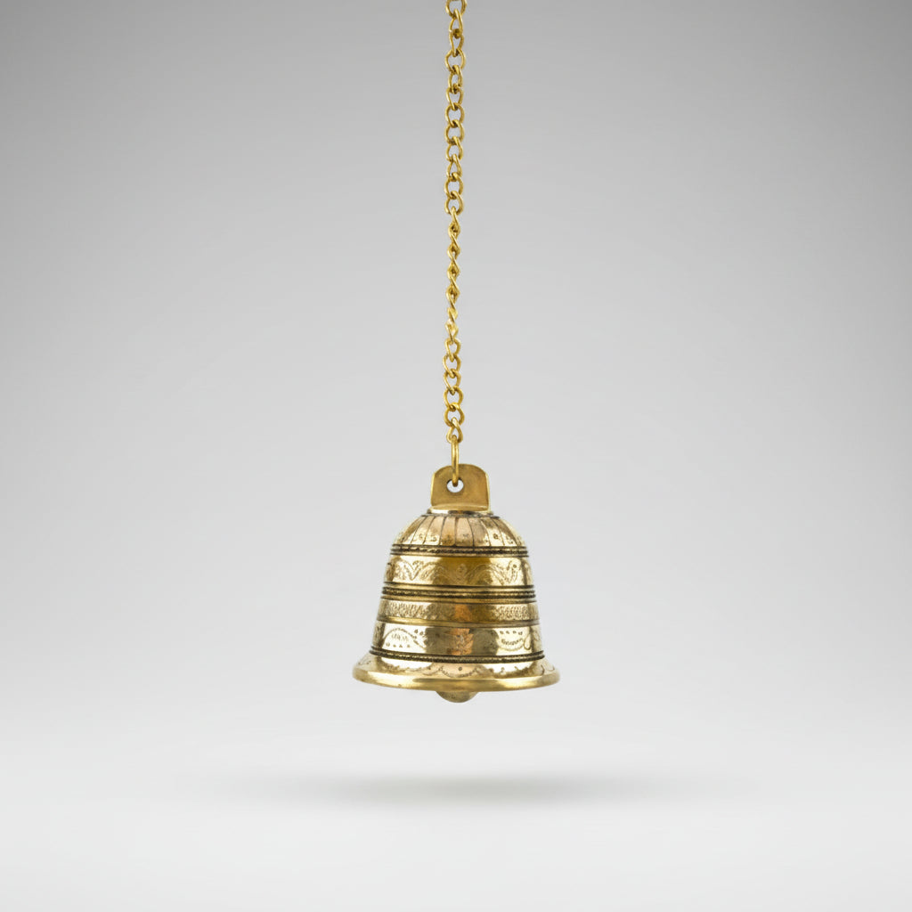 Hanging Bell In Brass-Large